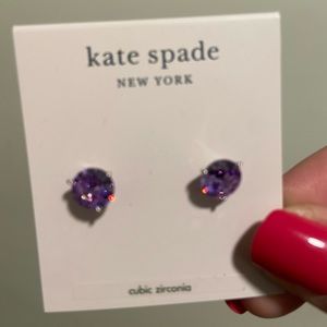 NWT beautiful purple Kate spade studs!